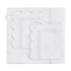 600 Thread Count Scallop Rope Embroidered Cotton Duvet Set