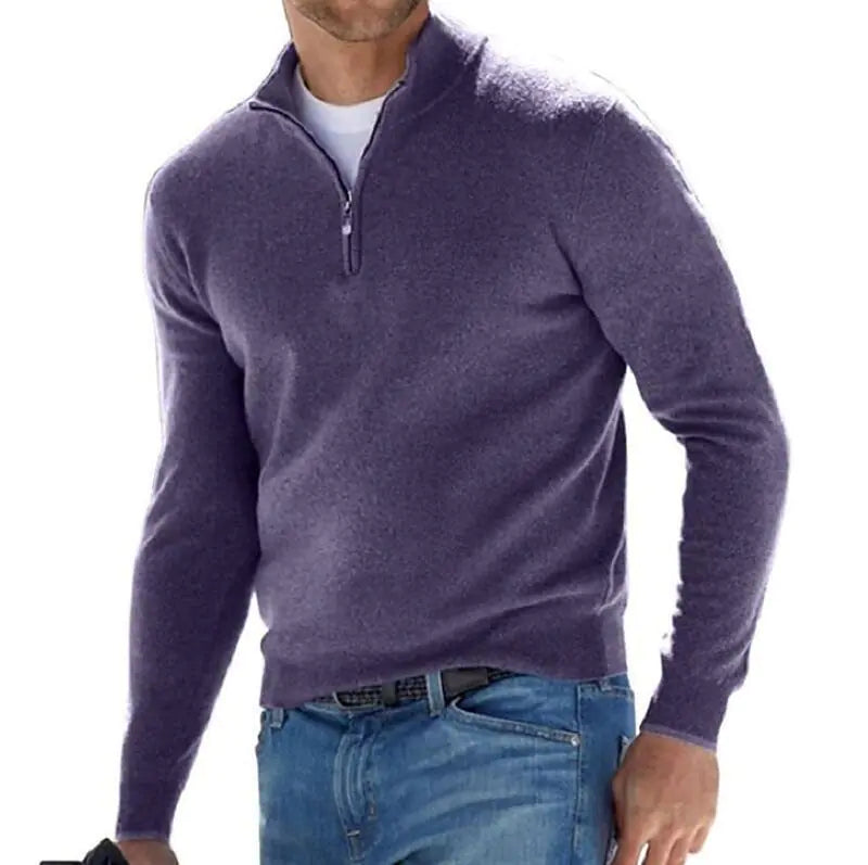 Men's Cashmere Long Sleeve Sweater