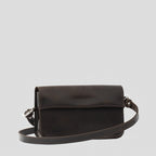 Leather Shoulder Bag (Dark Brown)