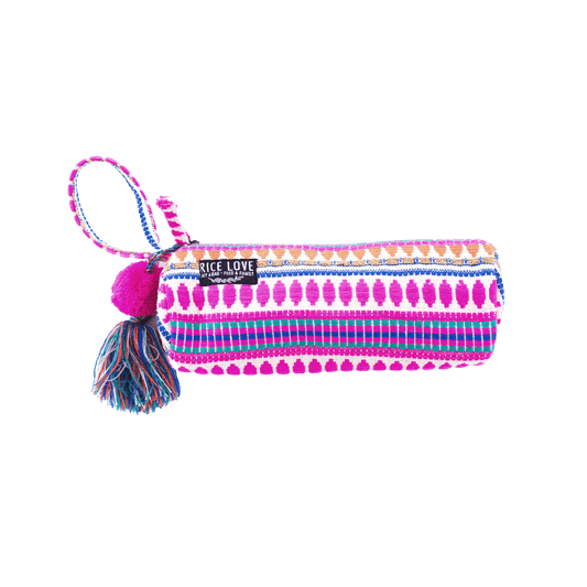 Embroidered Zipper Pouch - Arya