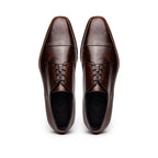 25-550-CST ENZO Italian Calfskin Cap Toe Chestnut