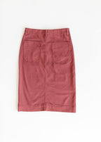 Erica Cotton Twill Midi Skirt - 98% Cotton