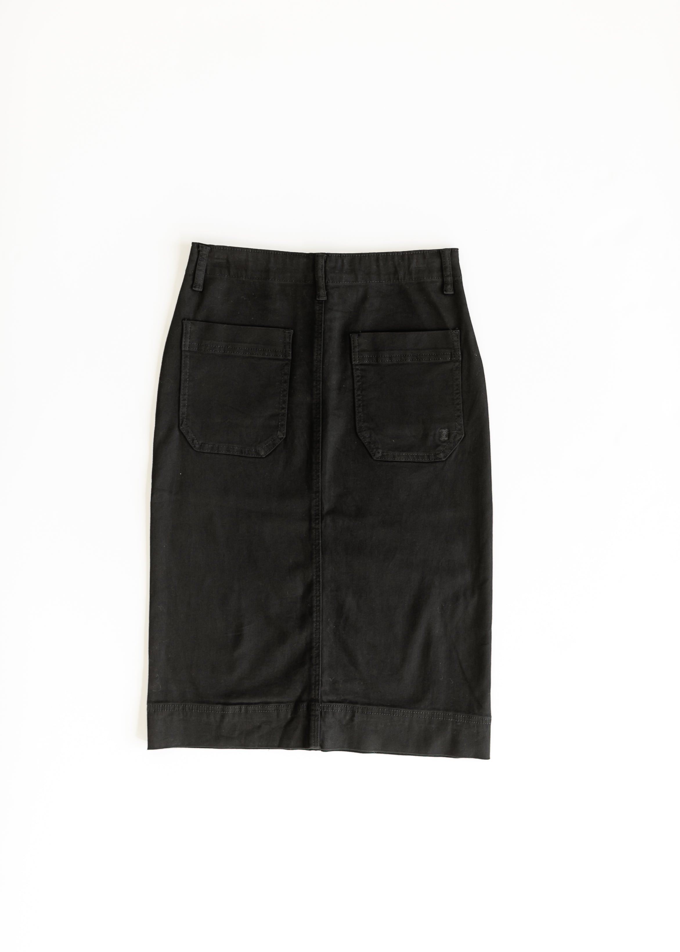 Erica Cotton Twill Midi Skirt - 98% Cotton