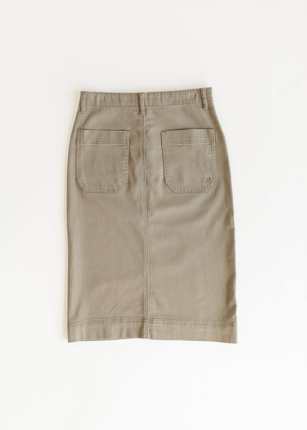 Erica Cotton Twill Midi Skirt - 98% Cotton