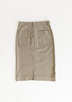 Erica Cotton Twill Midi Skirt - 98% Cotton