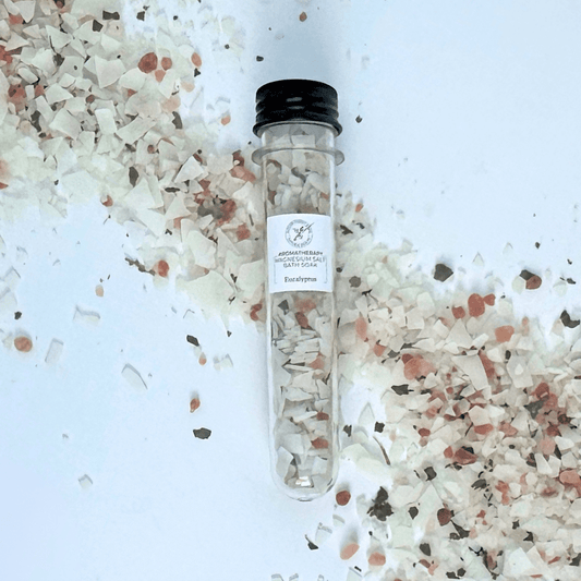 Eucalyptus Magnesium Bath Salt Tube - The Peony Haus