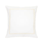 Classic Double Border Percale Cotton Euro Sham Pair
