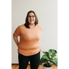 Organic Cotton Everyday T-Shirt in Toasted Nut