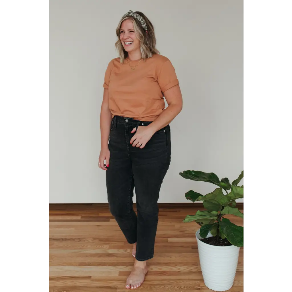 Organic Cotton Everyday T-Shirt in Toasted Nut