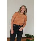 Organic Cotton Everyday T-Shirt in Toasted Nut