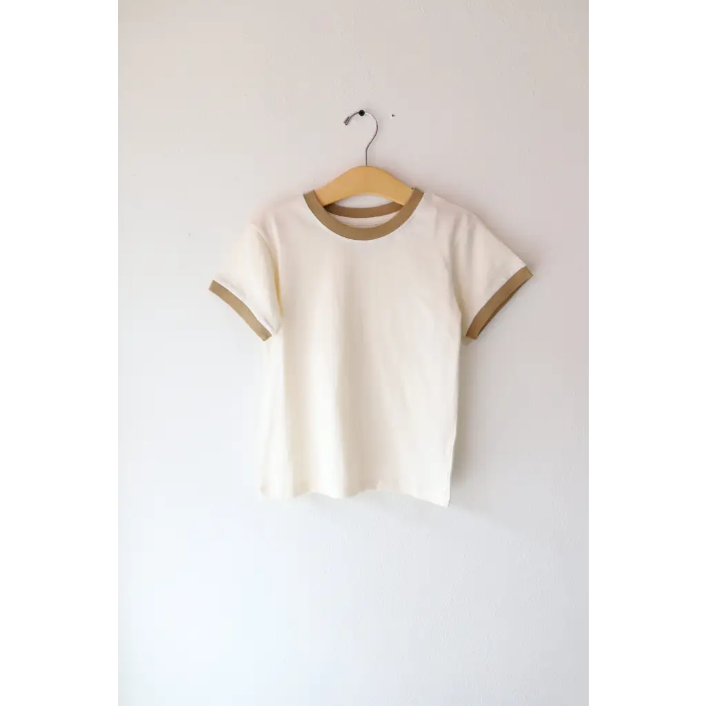 The Everyday Ringer Tee in Muted Brown