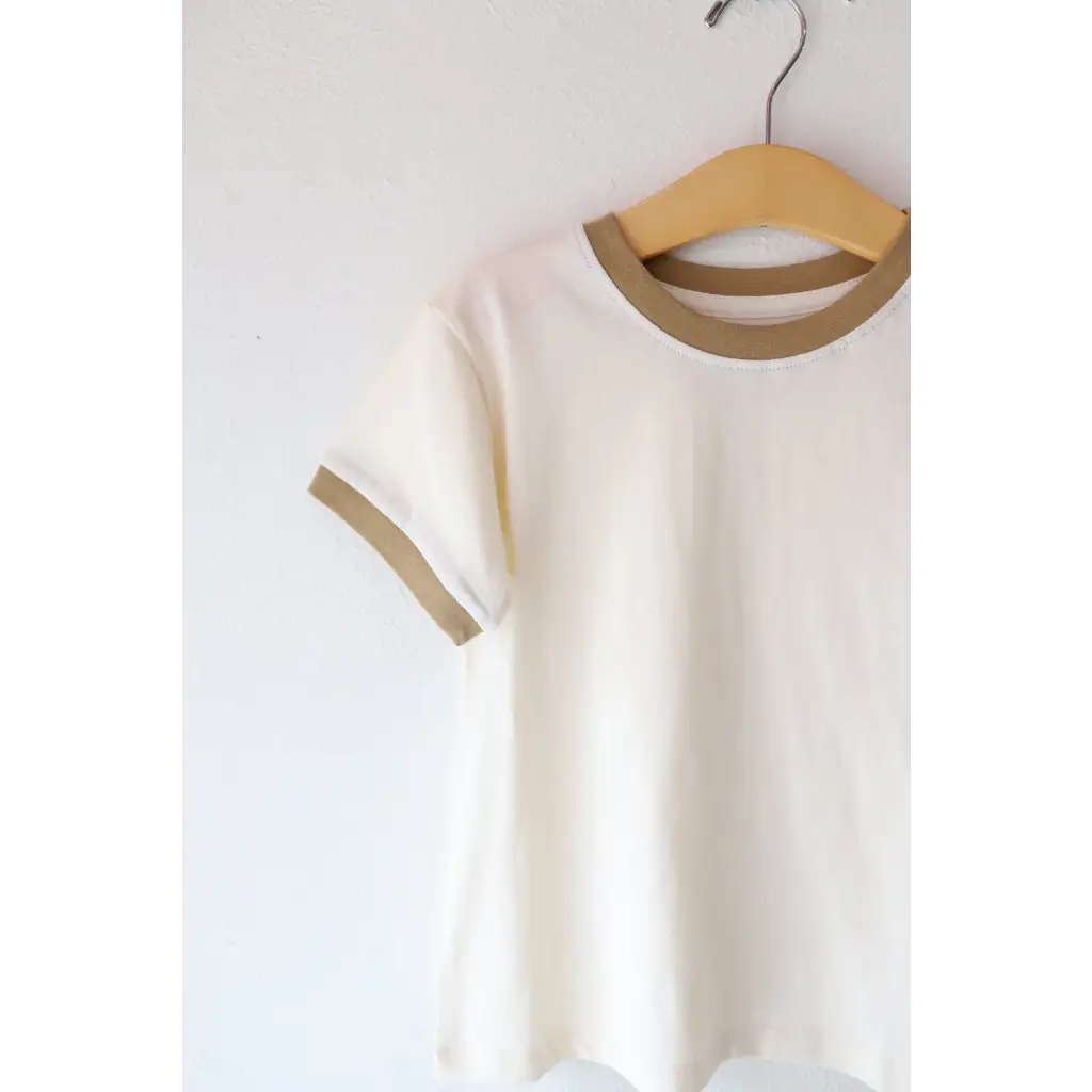 The Everyday Ringer Tee in Muted Brown