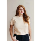 The Everyday Organic Cotton Tee in Peach
