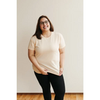 The Everyday Organic Cotton Tee in Peach