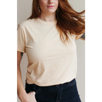 The Everyday Organic Cotton Tee in Peach
