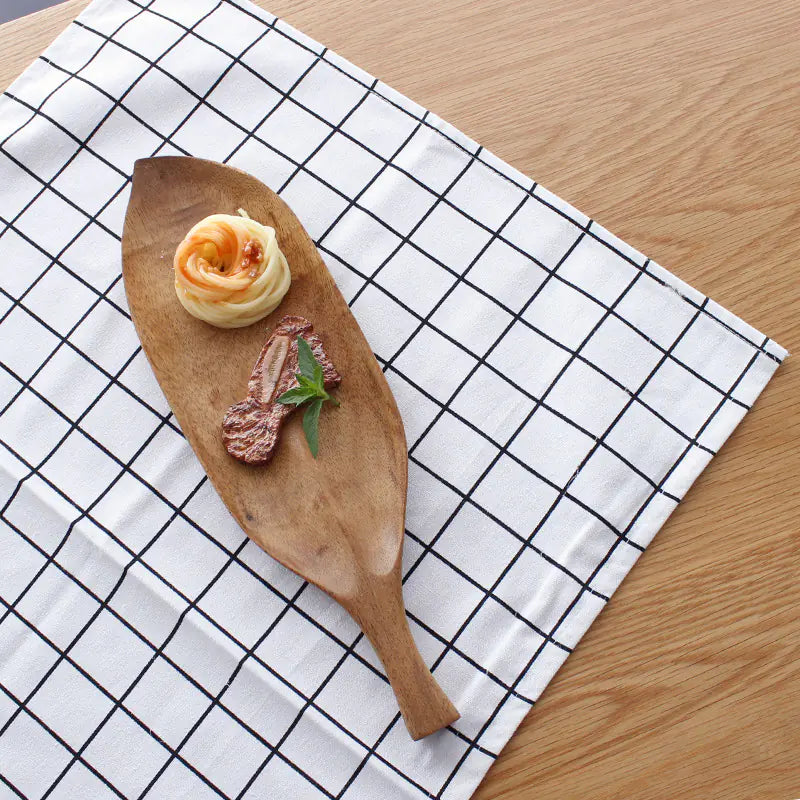 European Style Plaid Cotton-Linen Square Placemats