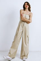 ROYAL AFFAIR WOVEN JUMPSUIT - 97% Cotton