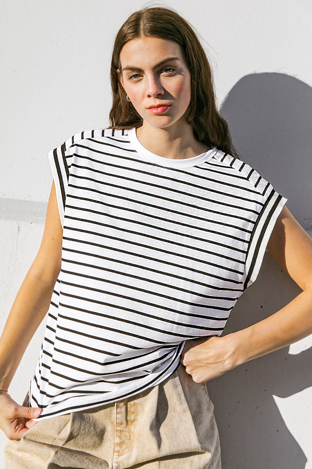 DRIFTWOOD DAYDREAMS KNIT TOP - 90% Cotton