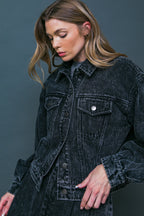 SEE YOU GO DENIM JACKET - 91% Cotton