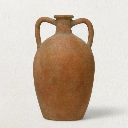 Willow Terracotta Urn with Handles