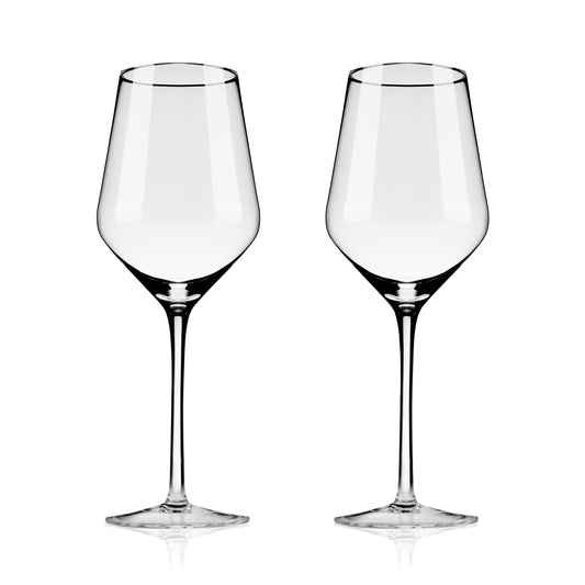 Raye Angled Crystal Chardonnay Glasses Set of 2