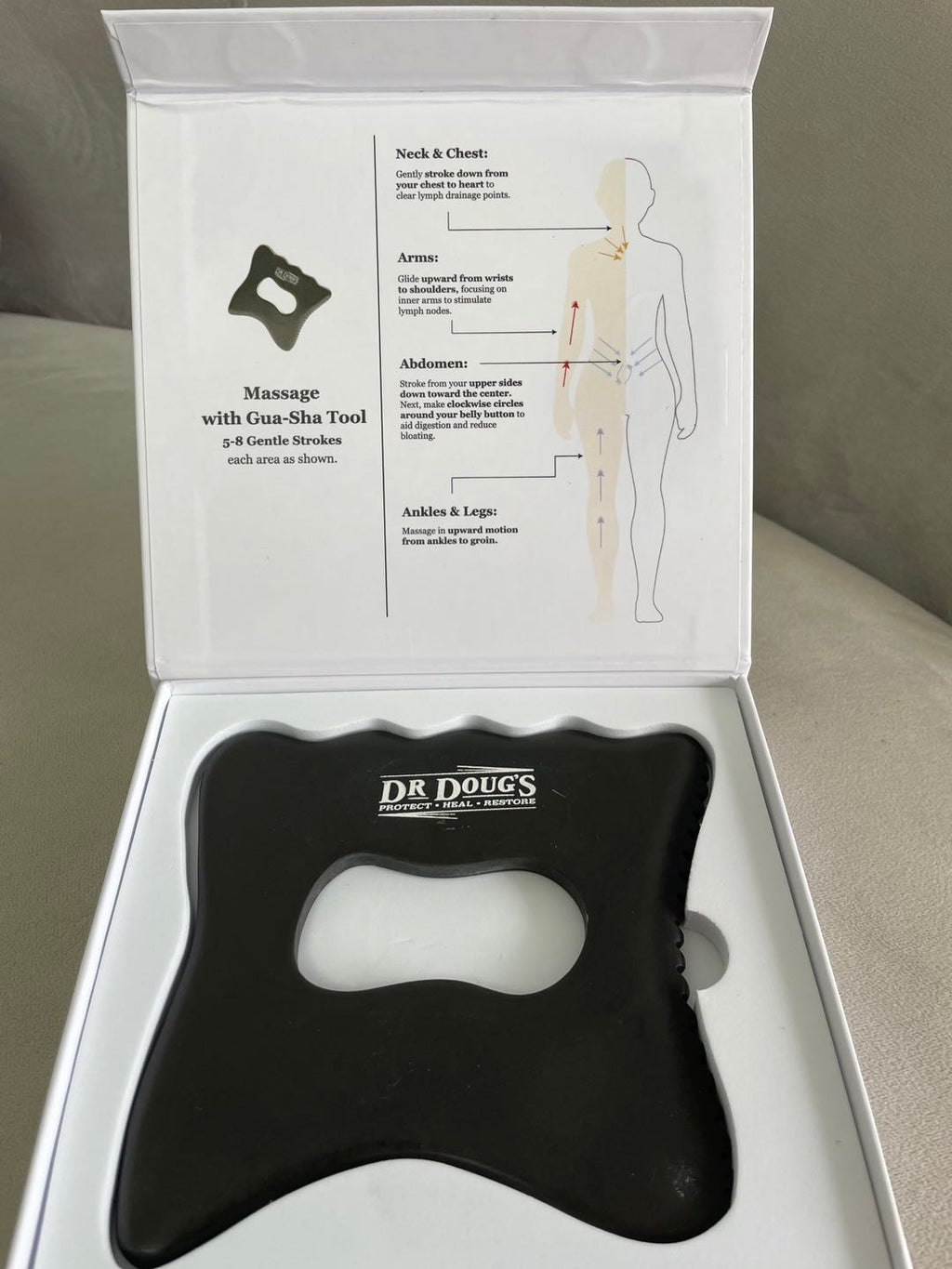 Dr. Doug’s Bian Stone Gua Sha Collection – Lymphatic Massage & Sculpting Tools for Body, Face & Neck