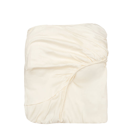Organic Sateen Fitted Sheet - The Peony Haus