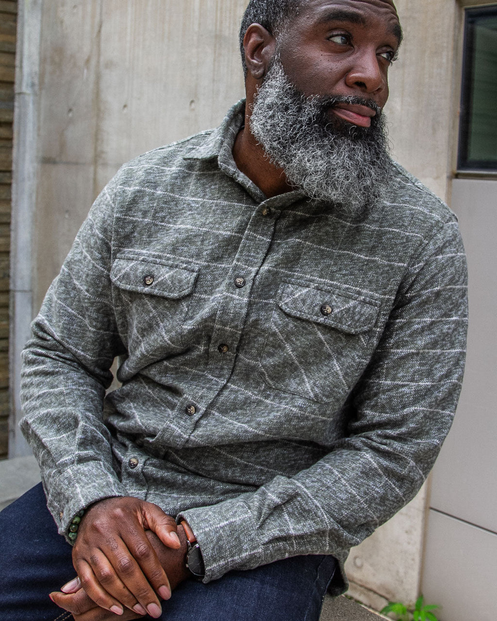 Grand Flannel, Moss Green