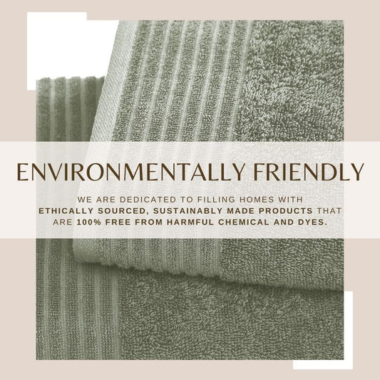 4 Pack Cotton Bath Towels - Kasper Collection - The Peony Haus