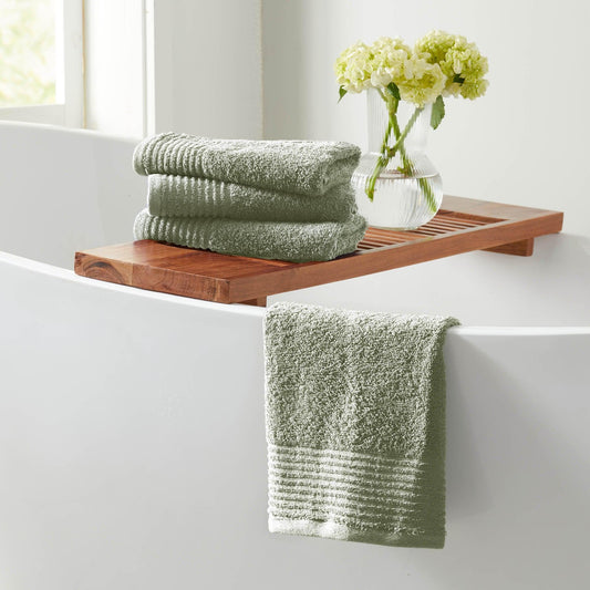 6 Piece Set Cotton Bath Towels - Kasper Collection - The Peony Haus