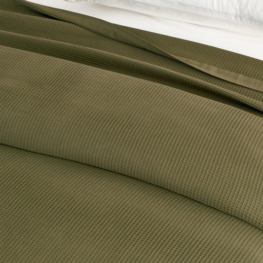 100% Cotton Small Waffle Weave Blanket - The Peony Haus