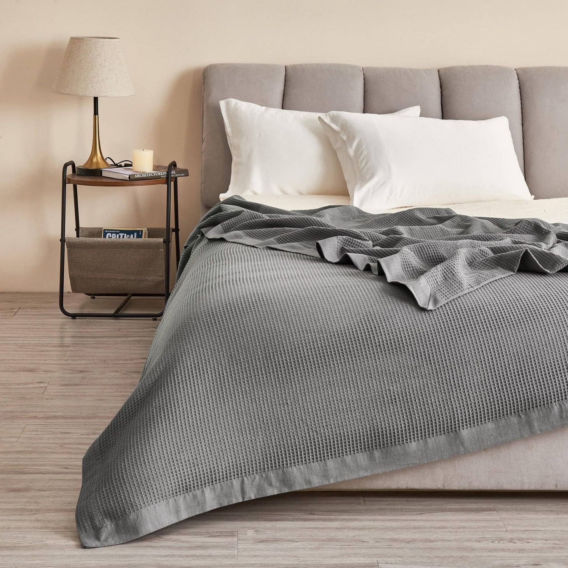 100% Cotton Small Waffle Weave Blanket