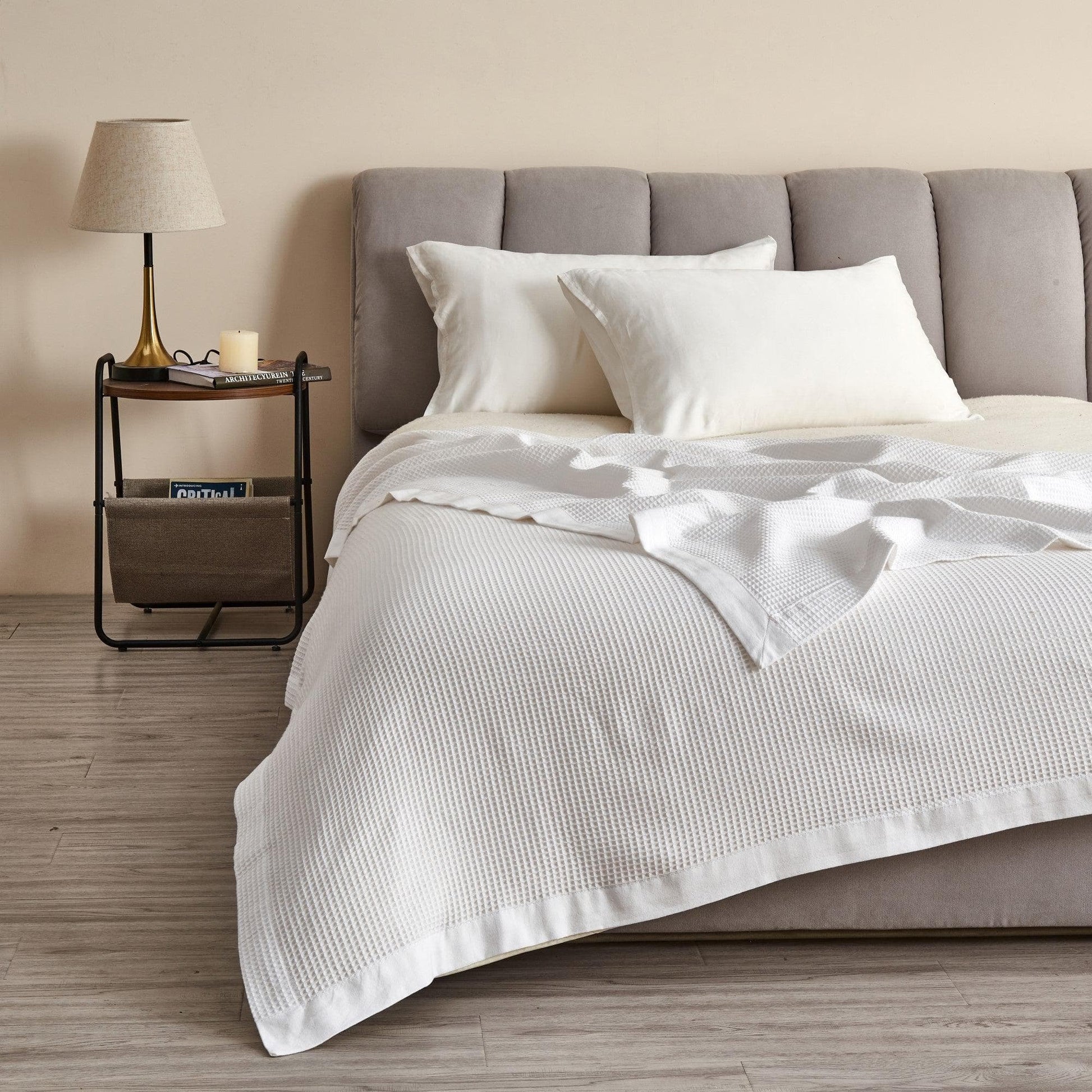 100% Cotton Small Waffle Weave Blanket