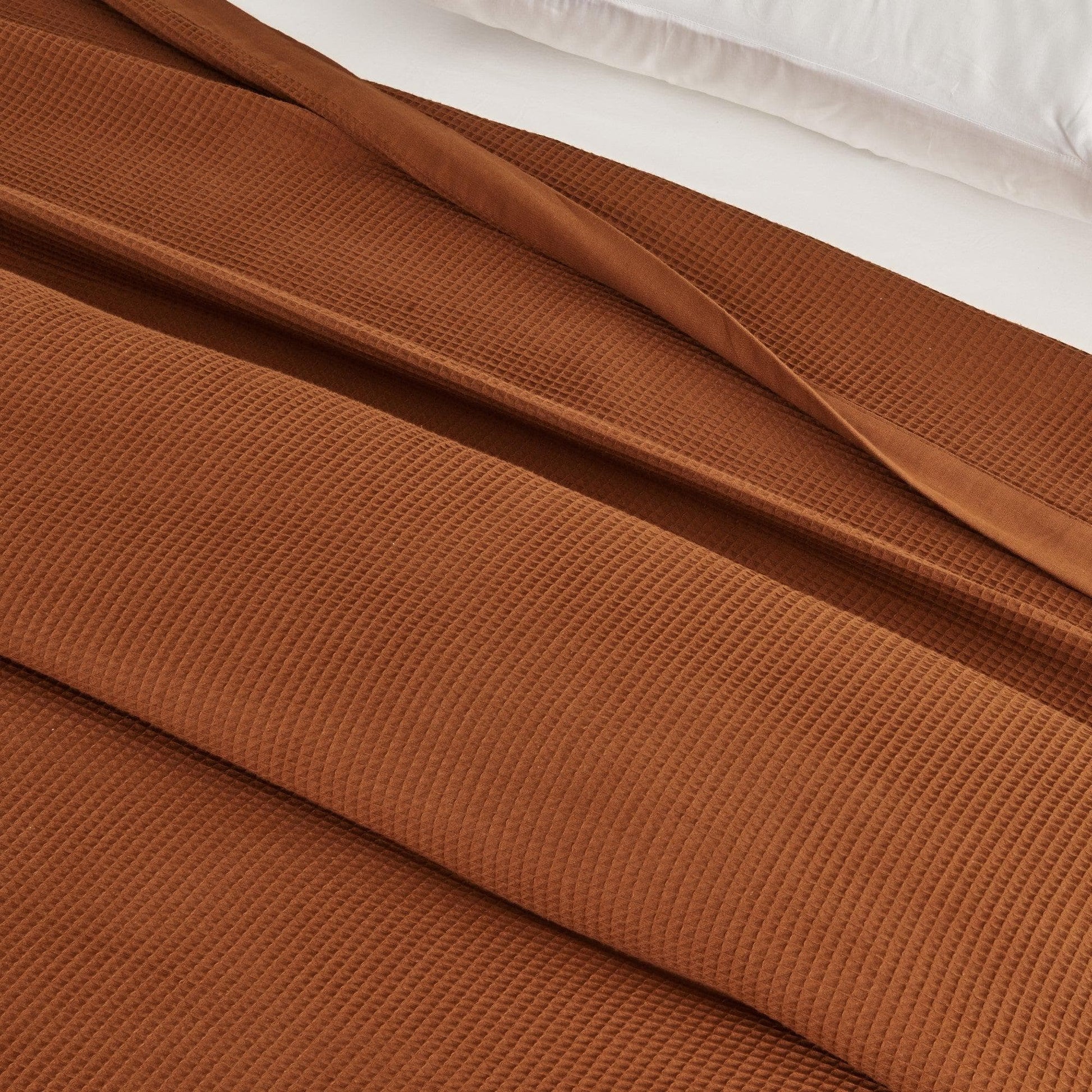 100% Cotton Small Waffle Weave Blanket
