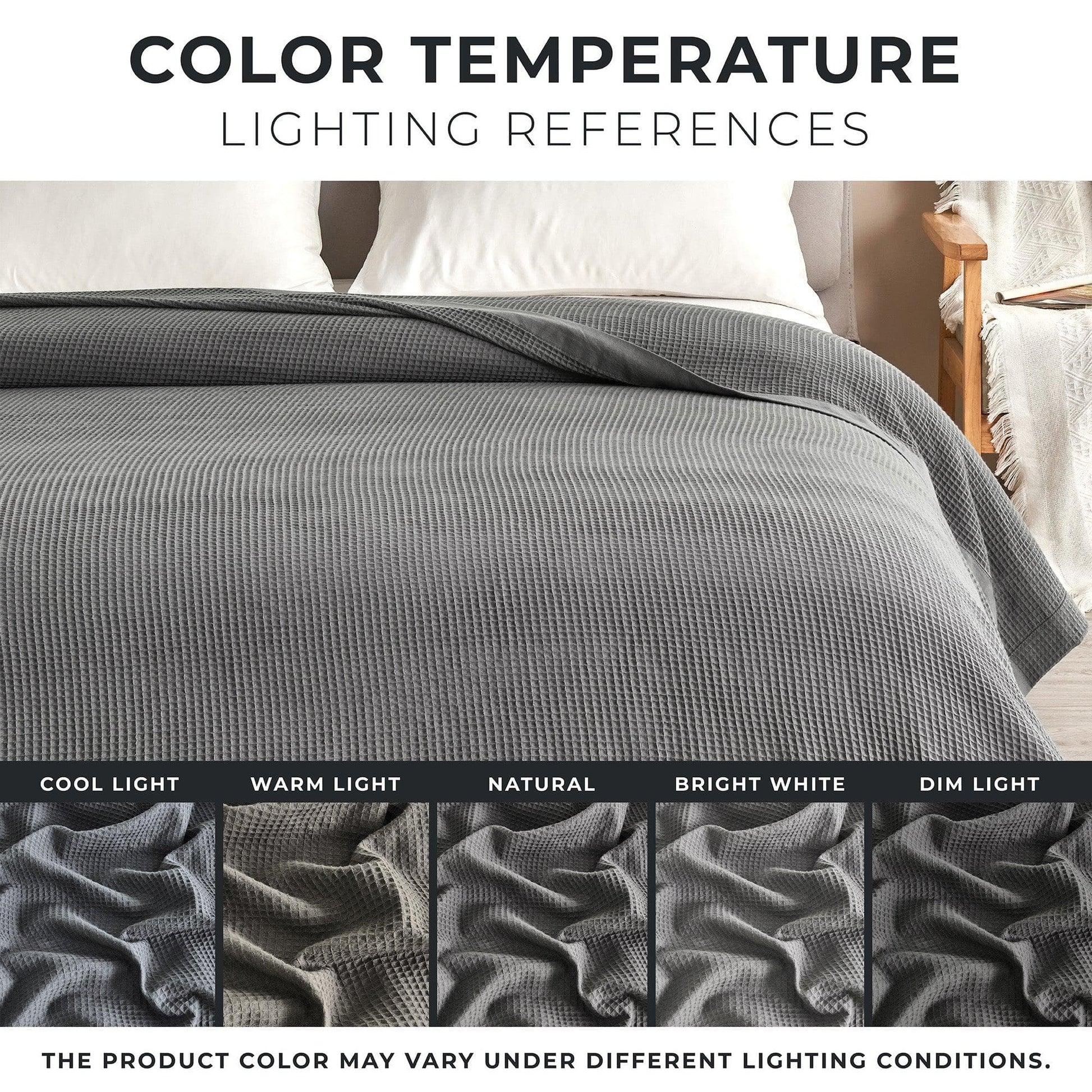 100% Cotton Small Waffle Weave Blanket