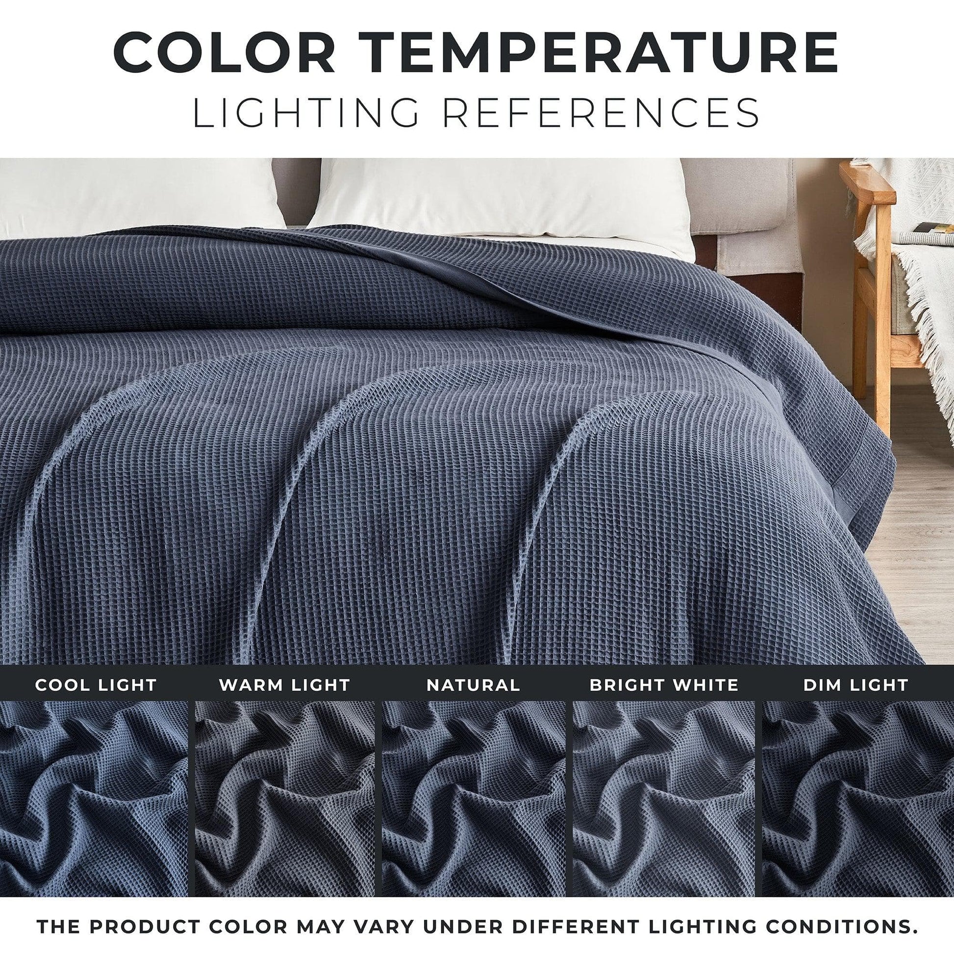 100% Cotton Small Waffle Weave Blanket