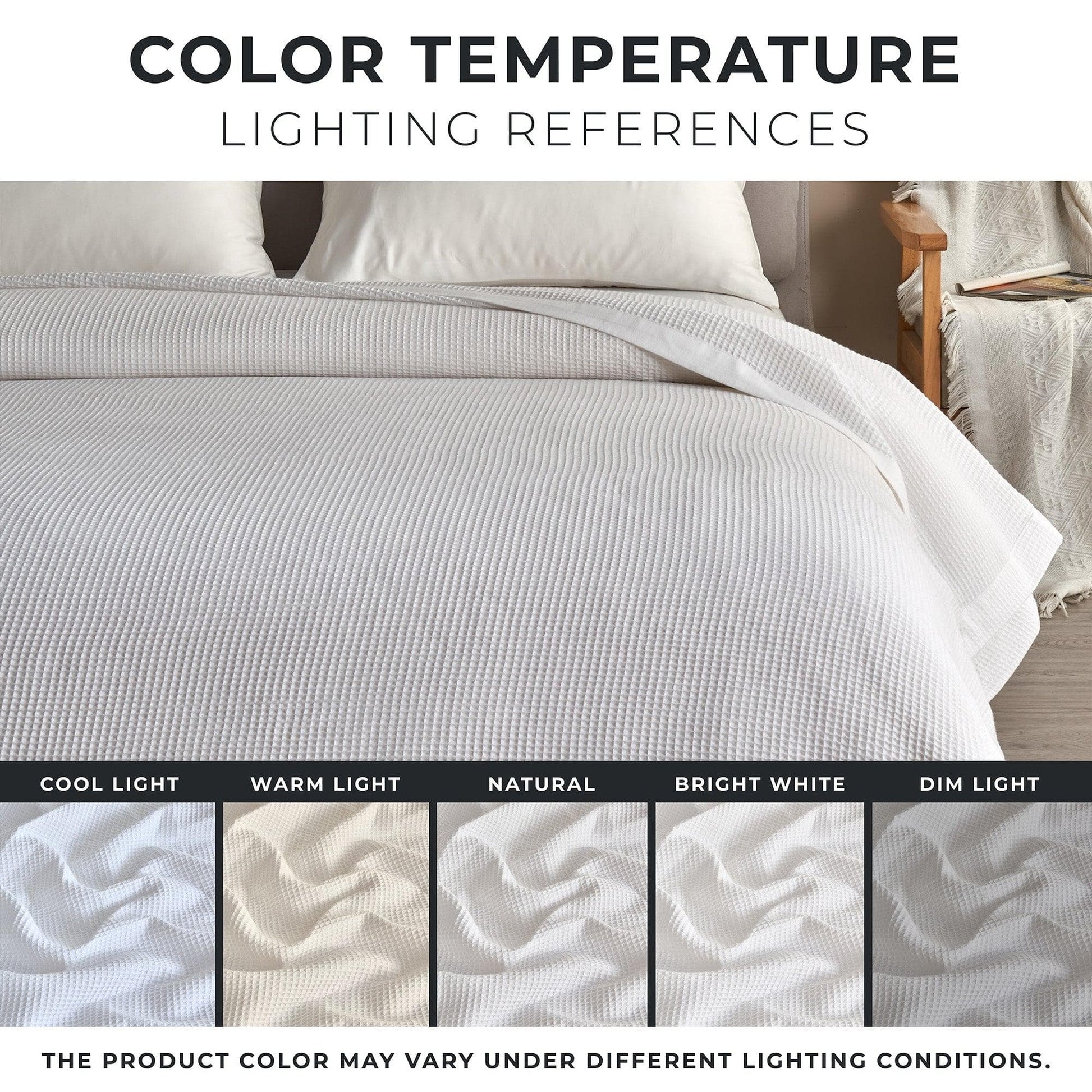 100% Cotton Small Waffle Weave Blanket