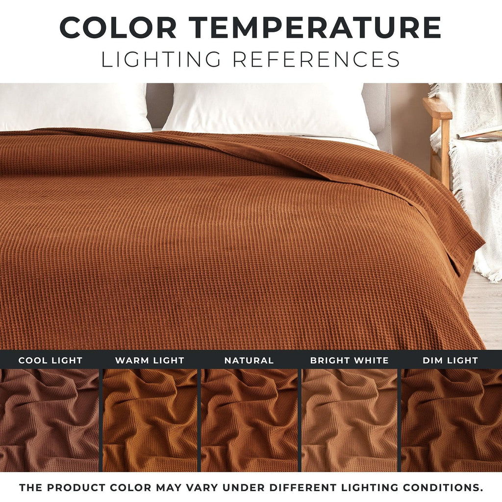 100% Cotton Small Waffle Weave Blanket