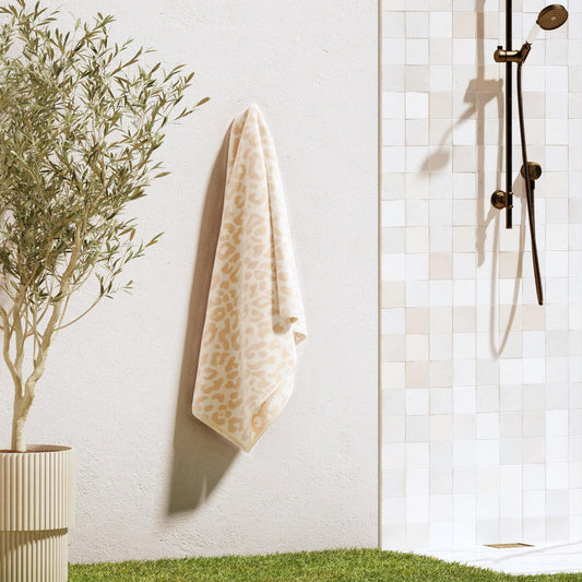 Oversized Retro Printed Beach Towel - St. Barts Collection - The Peony Haus