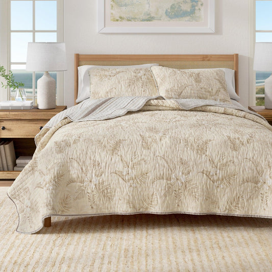 Floral Printed Cotton Quilt Set - Mendocino Collection - The Peony Haus