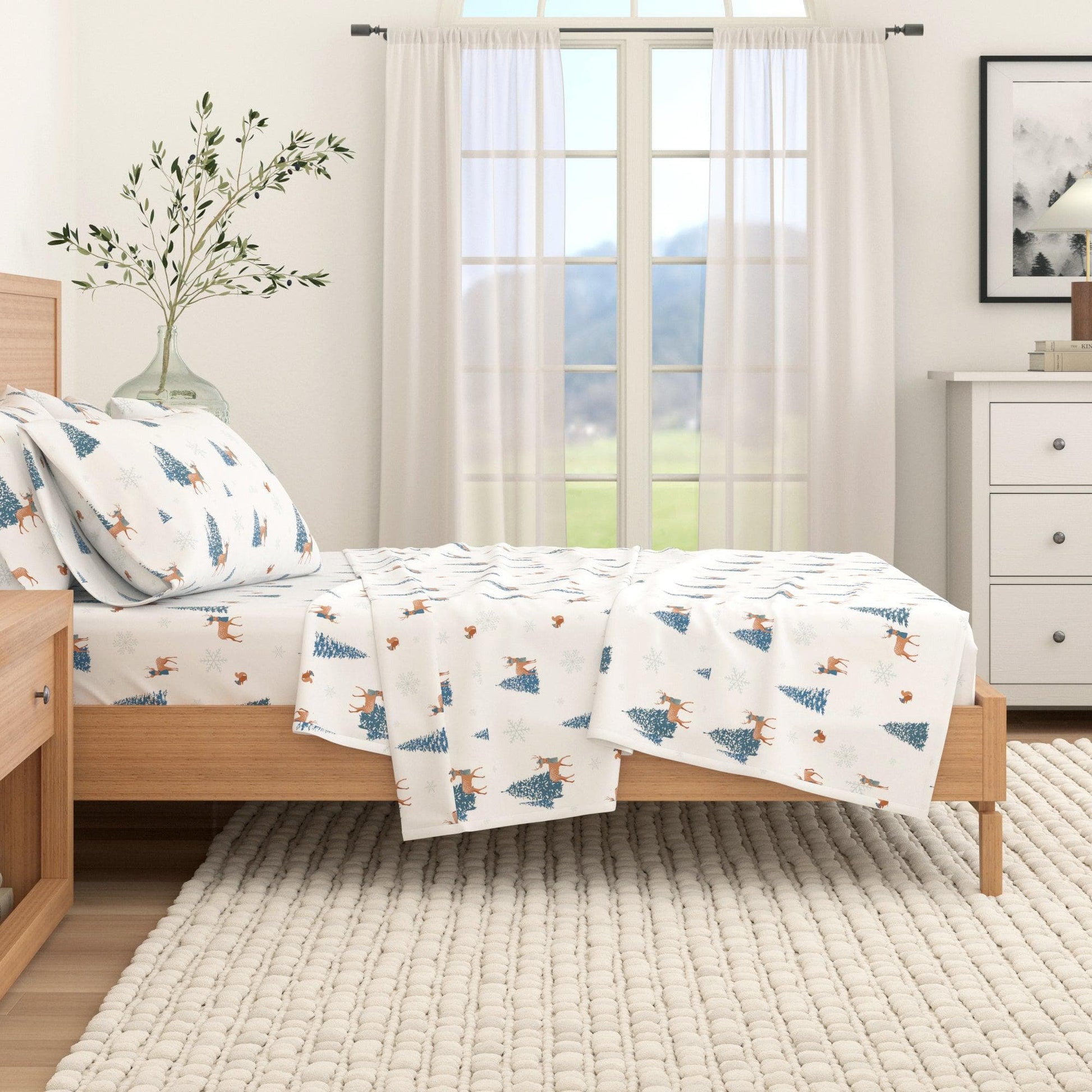 4-Piece Turkish Cotton Flannel Sheet - Whittaker Collection