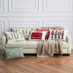 Holiday Throw Pillow - Jubilee Collection -  90% Cotton Cover