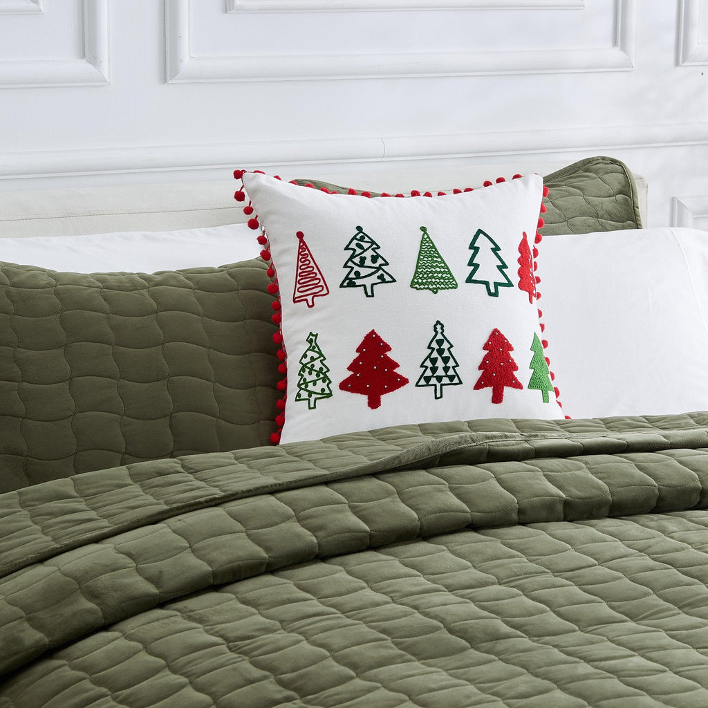 Holiday Throw Pillow - Jubilee Collection -  90% Cotton Cover