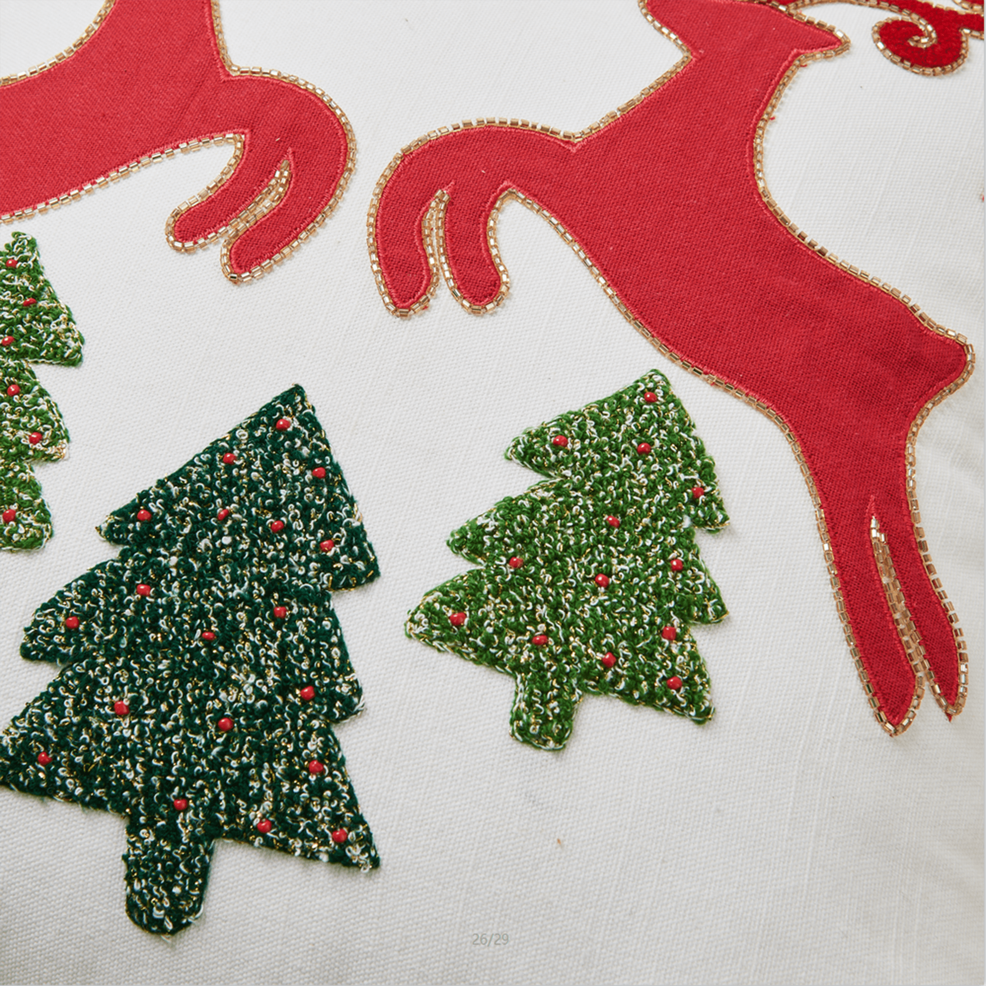 Holiday Throw Pillow - Jubilee Collection -  90% Cotton Cover