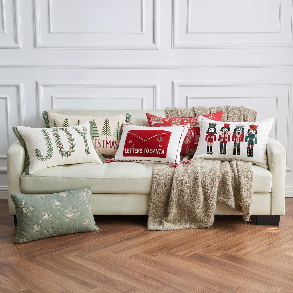 Holiday Throw Pillow - Jubilee Collection -  90% Cotton Cover