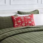 Holiday Throw Pillow - Jubilee Collection -  90% Cotton Cover