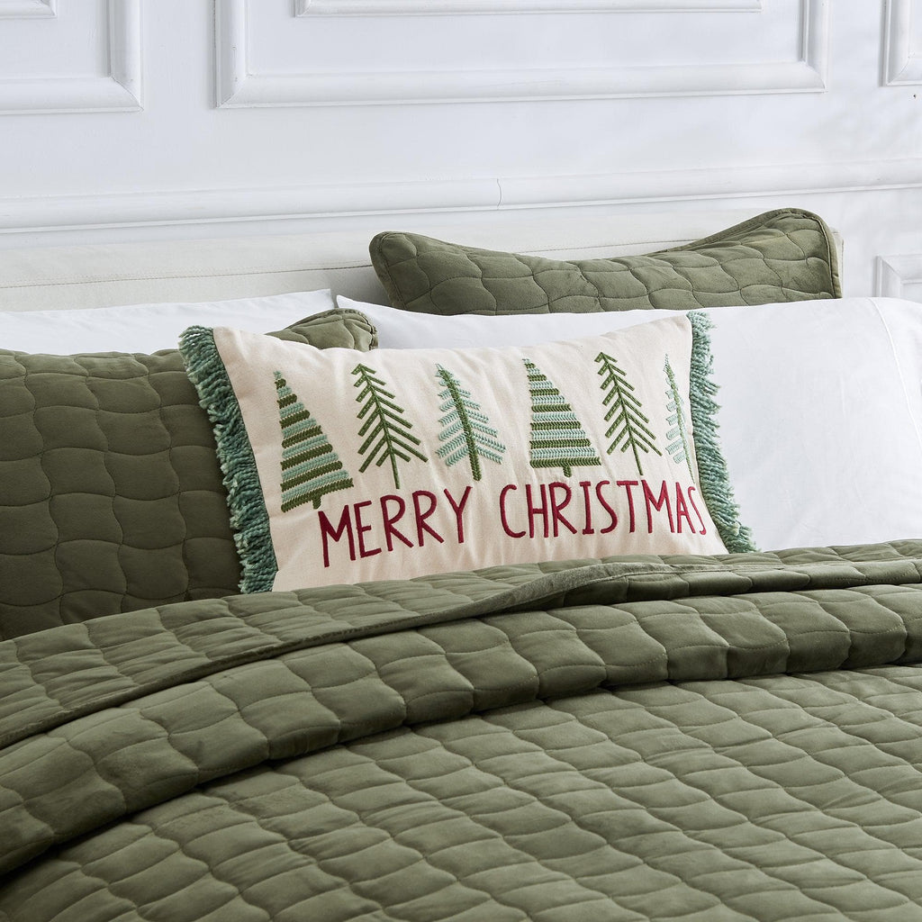 Holiday Throw Pillow - Jubilee Collection -  90% Cotton Cover