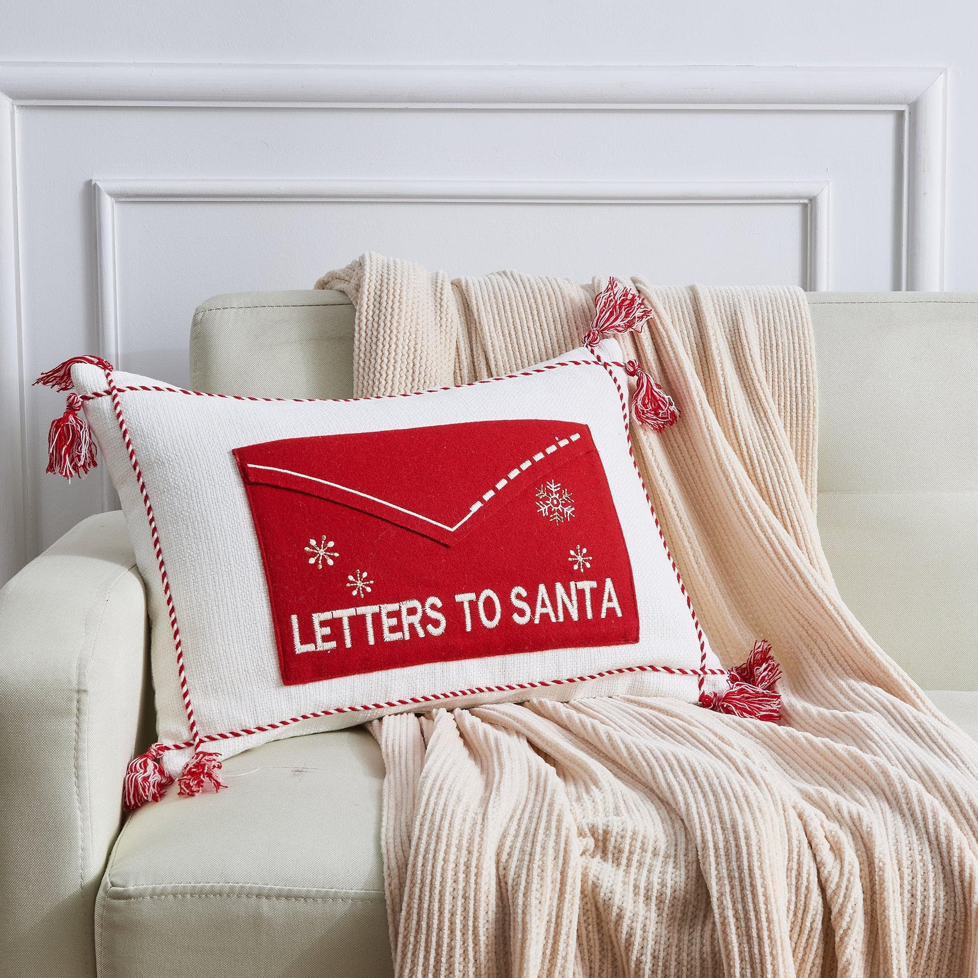 Holiday Throw Pillow - Jubilee Collection -  90% Cotton Cover