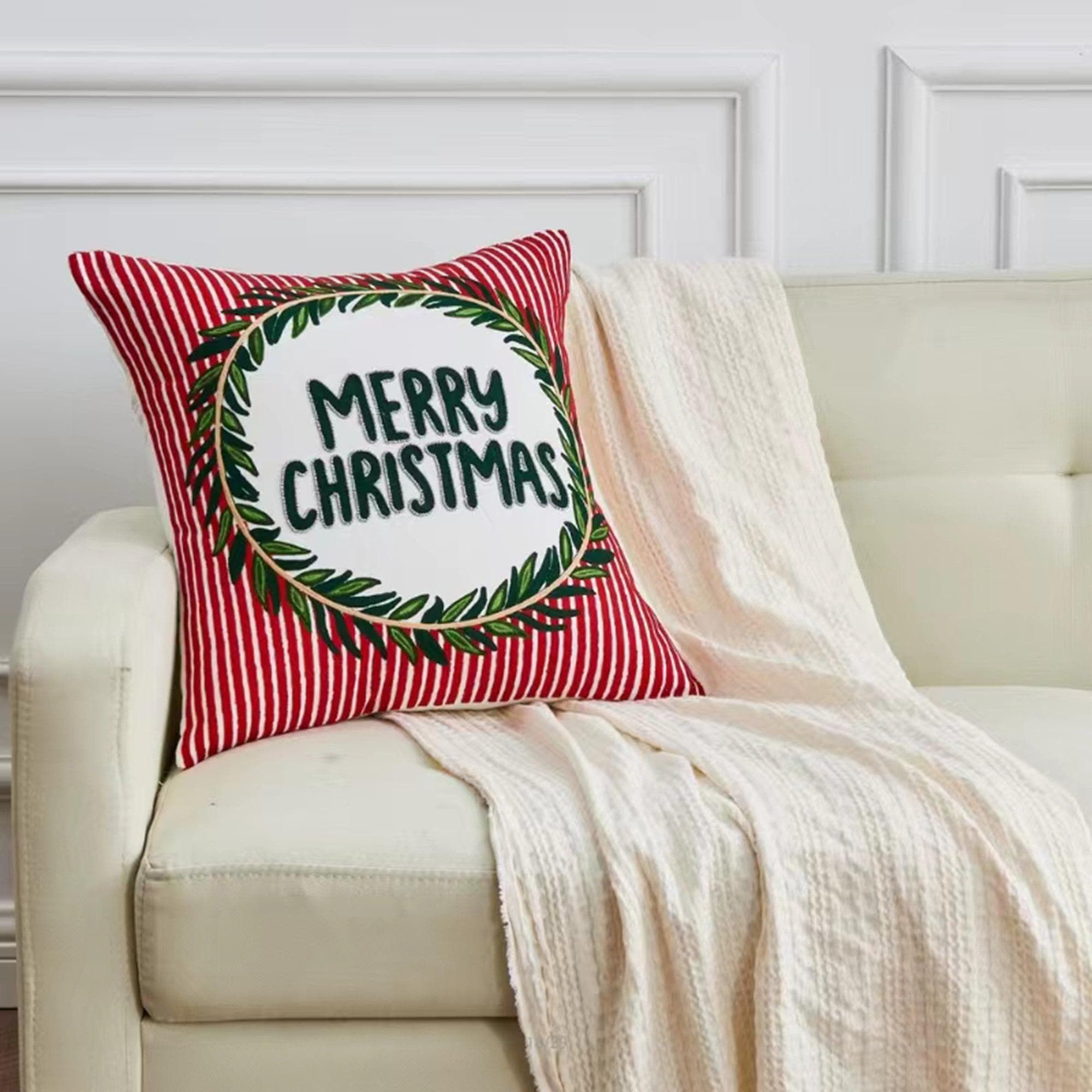Holiday Throw Pillow - Jubilee Collection -  90% Cotton Cover