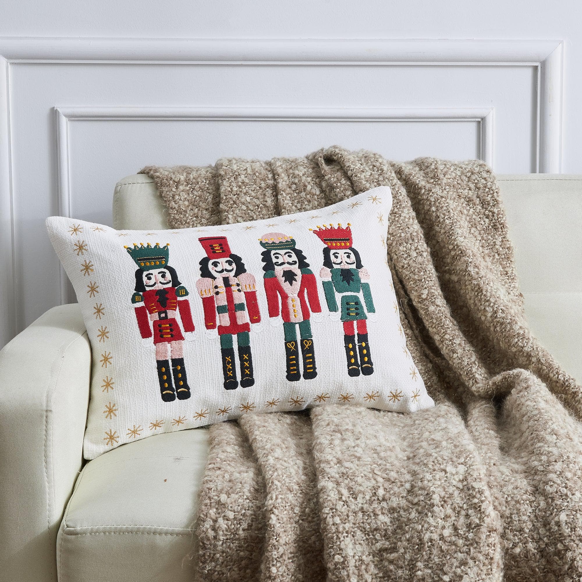 Holiday Throw Pillow - Jubilee Collection -  90% Cotton Cover
